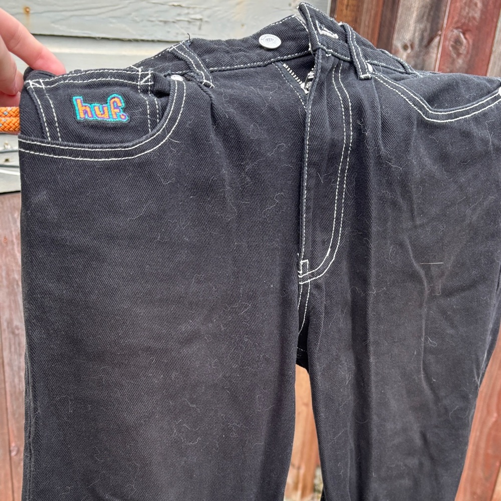 HUF Dark Jeans with Contrast Stitching